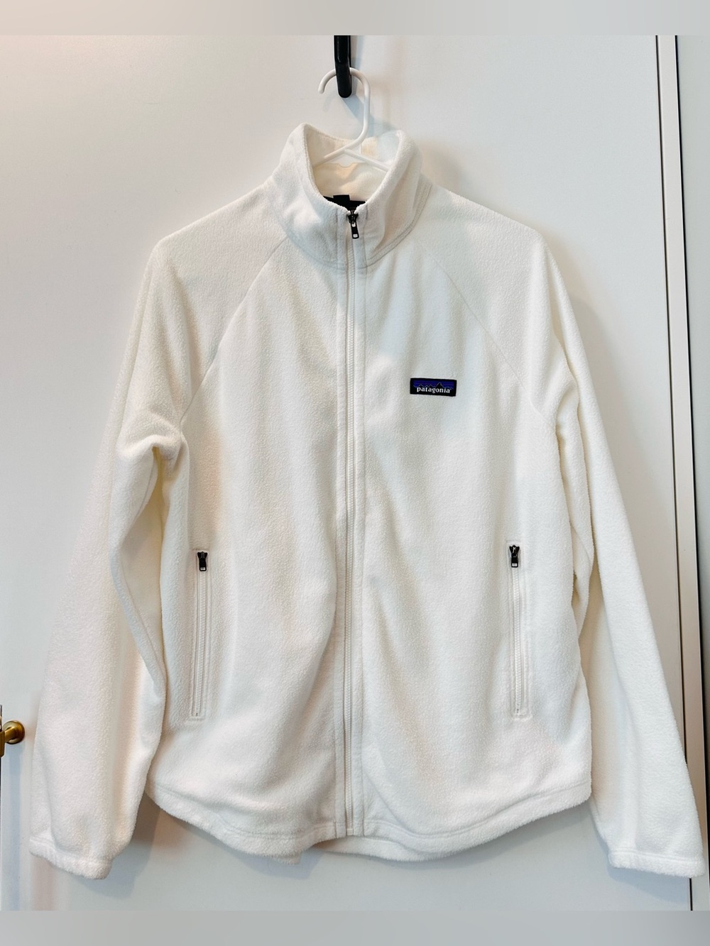 NWOT Patagonia Women's Classic Microdini Fleece Jacket, Birch White, Small